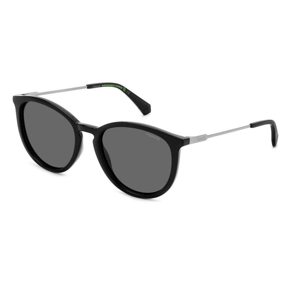 Polaroid PLD-4143SX-807-M9-53 Cat-Eye Sunglasses Size - 53 Black/ Black
