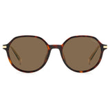 Polaroid PLD-4149GSX-086-SP-55 Round Sunglasses Size - 55 Brown/Brown