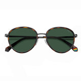 Polaroid PLD-6150SX-086-UC-53 Oval Sunglasses Brown / Green Size - 53