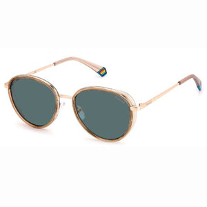 Polaroid PLD-6150SX-10A-C3-53 Oval Sunglasses Beige / Blue Size - 53