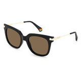 Polaroid PLD-6180S-807-SP-51 Wayfarer Sunglasses Size - 51 Black / Brown