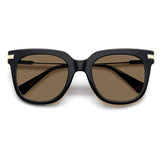 Polaroid PLD-6180S-807-SP-51 Wayfarer Sunglasses Size - 51 Black / Brown