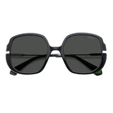 Polaroid PLD-6181S-KB7-M9-53 Oversized Women Sunglasses Black / Black Size - 53