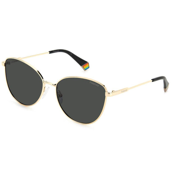 Polaroid PLD-6188S-J5G-M9-55 Cat-Eye Sunglasses Golden / Green Size - 55