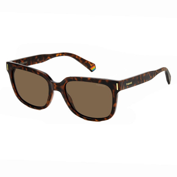 Polaroid PLD-6191S-086-SP-54 Wayfarer Sunglasses Brown / Brown Size - 54