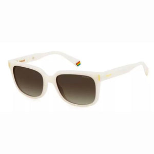 Polaroid PLD-6191S-VK6-LA-54 Square Sunglasses Size - 54 White / Brown