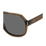 Polaroid PLD-6193S-09Q-M9-57 Aviator Sunglasses Brown / Black Size - 57