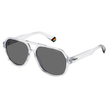 Polaroid PLD-6193S-900-M9-57 Aviator Sunglasses White Transparent / Black Size - 57