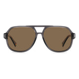 Polaroid PLD-6193S-KB7-SP-57 Aviator Sunglasses Grey / Brown Size - 57