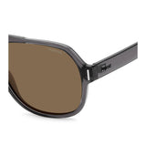 Polaroid PLD-6193S-KB7-SP-57 Aviator Sunglasses Grey / Brown Size - 57