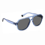 Polaroid PLD-6193S-PJP-M9-57 Aviator Sunglasses Blue Transparent / Black Size - 57