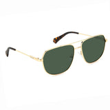 Polaroid PLD-6195SX-J5G-UC-58 Rectangle Sunglasses Golden / Green Size - 58