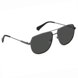 Polaroid PLD-6195SX-KJ1-M9-58 Rectangle Sunglasses Gunmetal / Black Size - 58