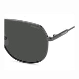 Polaroid PLD-6195SX-KJ1-M9-58 Rectangle Sunglasses Gunmetal / Black Size - 58