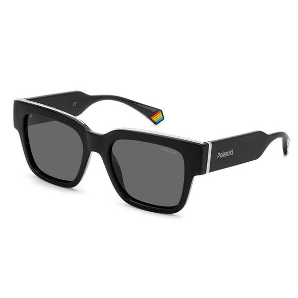 Polaroid PLD-6198SX-807-M9-52 Square Sunglasses Size - 51 Black / Black