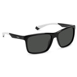 Polaroid PLD-7043S-08A-M9-57 Rectangle Sunglasses Size - 57 Black / Black