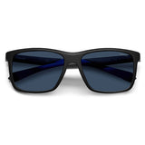 Polaroid PLD-7043S-0VK-C3-57 Square Sunglasses Black / Blue Size - 57