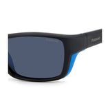 Polaroid PLD-7046S-OY4-C3-57 Rectangle Sunglasses Size - 57 Black / Blue