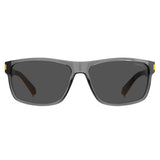 Polaroid PLD-2121S-XYO-M9-58 Rectangle Sunglasses Grey / Black