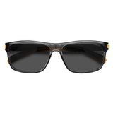Polaroid PLD-2121S-XYO-M9-58 Rectangle Sunglasses Grey / Black