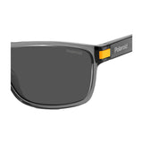 Polaroid PLD-2121S-XYO-M9-58 Rectangle Sunglasses Grey / Black