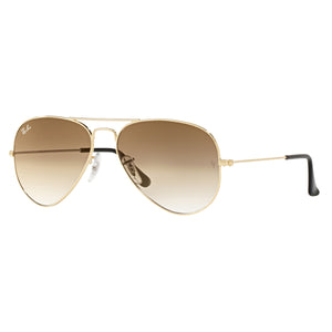 Ray-Ban RB-3025I-001-51-58 Aviator Sunglasses Size - 58 Gold / Brown Gradient