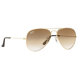 Ray-Ban RB-3025I-001-51-58 Aviator Sunglasses Size - 58 Gold / Brown Gradient