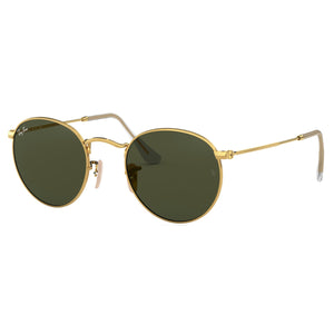 Ray-Ban RB-3447I-001-50 Round Sunglasses Size - 50 Golden / Green