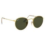 Ray-Ban RB-3447I-001-50 Round Sunglasses Size - 50 Golden / Green