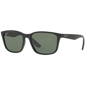 Ray-Ban RB-4269I-601-9A-56 Rectangle Polarized Sunglasses Size - 56 Black / Green Polarized