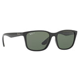 Ray-Ban RB-4269I-601-9A-56 Rectangle Polarized Sunglasses Size - 56 Black / Green Polarized