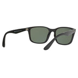 Ray-Ban RB-4269I-601-9A-56 Rectangle Polarized Sunglasses Size - 56 Black / Green Polarized