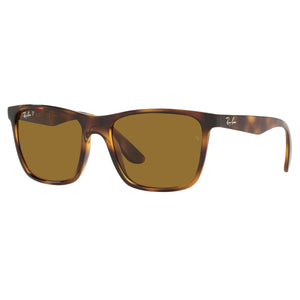 Ray-Ban RB-4349I-710-83-56 Rectangle Polarized Sunglasses Size - 56 Tortoise / Dark Brown Polarized