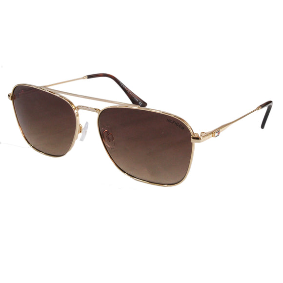 Tommy Hilfiger TH-1566-C1-58 Square Sunglasses Size - 58 Golden / Brown