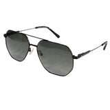 Tommy Hilfiger TH-1569-C1-58 Rectangle Polarized Sunglasses Size - 58 Black / Black