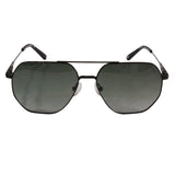 Tommy Hilfiger TH-1569-C1-58 Rectangle Polarized Sunglasses Size - 58 Black / Black