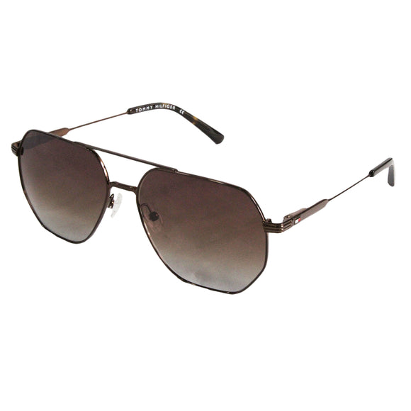 Tommy Hilfiger TH-1569-C3-58 Rectangle Polarized Sunglasses Size - 58 Brown / Brown