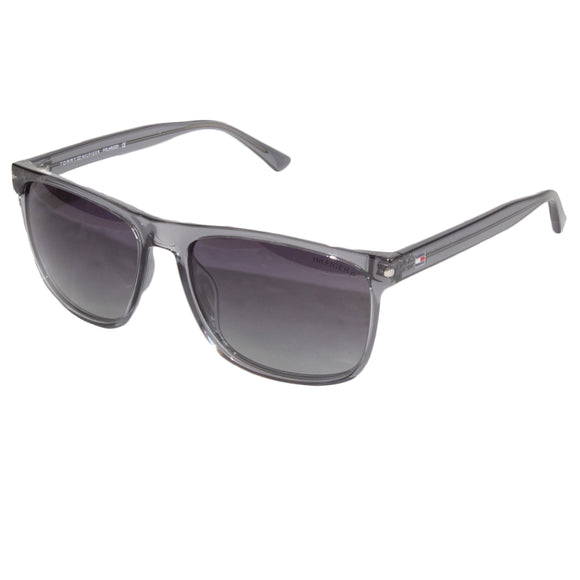Tommy Hilfiger TH-1581PL-C3-57 Rectangle Polarized Sunglasses Size - 57 Grey / Black