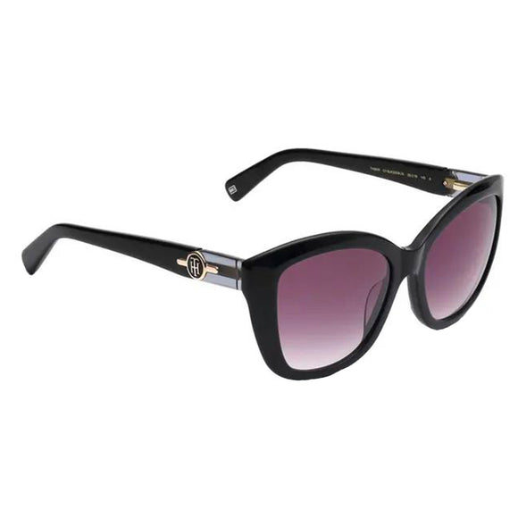 Tommy Hilfiger TH-2609-C1-53 Cat-Eye Sunglasses Size - 53 Black / Grey