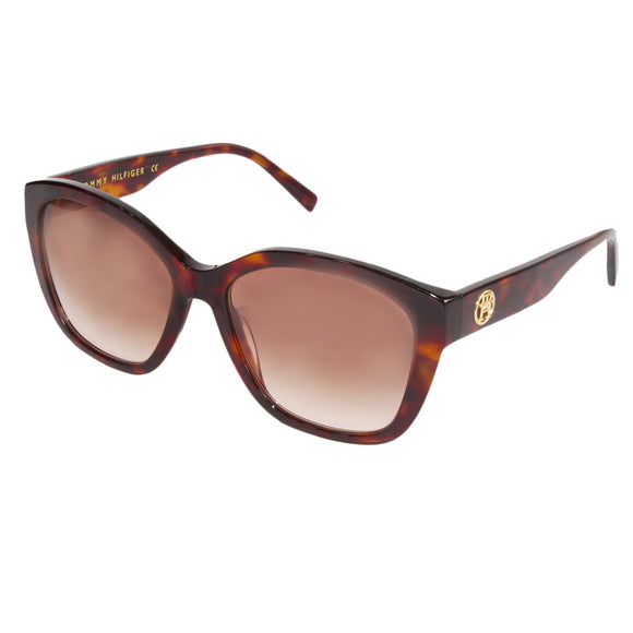 Tommy Hilfiger TH-2634-C2-55 Cat-Eye Sunglasses Size - 55 Brown / Brown