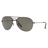 Ray-Ban RB-3432I-002-58-59 Aviator Polarized Sunglasses Size - 59 Black / Black