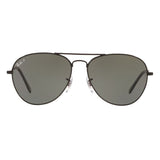 Ray-Ban RB-3432I-002-58-59 Aviator Polarized Sunglasses Size - 59 Black / Black