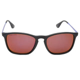 Fastrack C103BR3P Square Polarized Sunglasses Size - 54 Black / Red