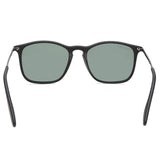 Fastrack C103GR2P Square Polarized Sunglasses Size - 54 Black / Green