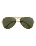 Ray-Ban RB-3025I-L0205-58 Aviator Sunglasses Size - 58 Gold / Green