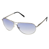 Fastrack M050BU2 Aviator Sunglasses Size - 64 Silver / Blue