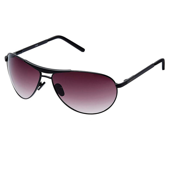 Fastrack M062BR3 Aviator Sunglasses Size - 58 Black / Brown