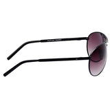 Fastrack M062BR3 Aviator Sunglasses Size - 58 Black / Brown