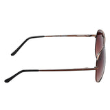 Fastrack M069BR1 Aviator Sunglasses Size - 58 Brown / Brown