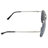 Fastrack M083BK4F Aviator Sunglasses Size - 59 Silver / Black